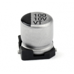 Capacitor (คาปาซิเตอร์) 100uf 10V SMD